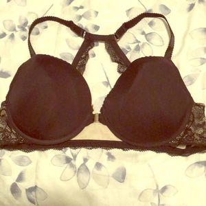 Black racer back bra from Torrid